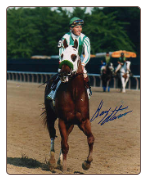 Point Given Belmont Stakes #2 8x10 Signed