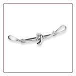 Sterling Silver, Small Horse Head Stock PIn Brooch