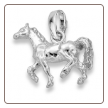 Sterling Silver Horse Pendant with Chain
