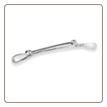 Sterling Silver Whip, Stock Pin Brooch