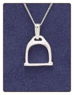 Sterling Silver Stirrup Pendant & Chain