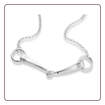 Silver Snaffle Bit Necklace