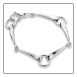 Sterling Silver Snaffle Bracelet